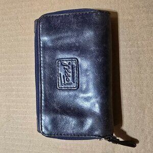 Vintage Fossil Women's Leather Wallet Blue